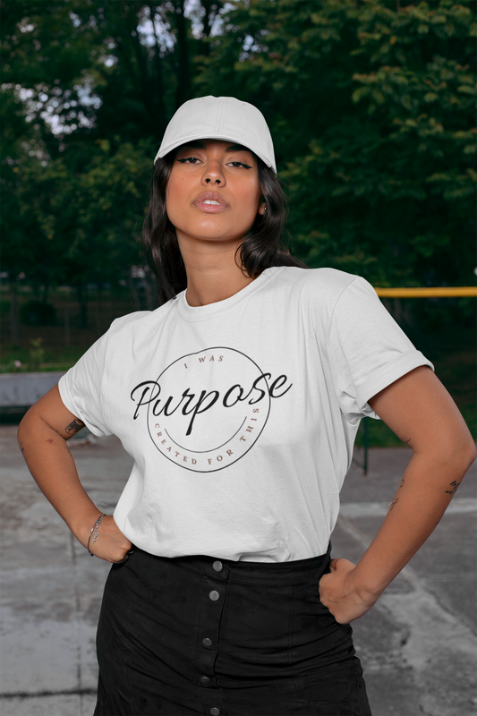 Purpose. I was create for this.  Unisex Signature Circle T-shirt.